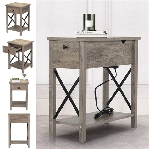 tall metal sides farm house|farmhouse side tables.